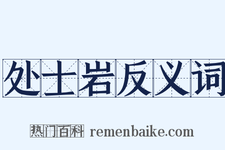 处士岩反义词是什么意思的图片